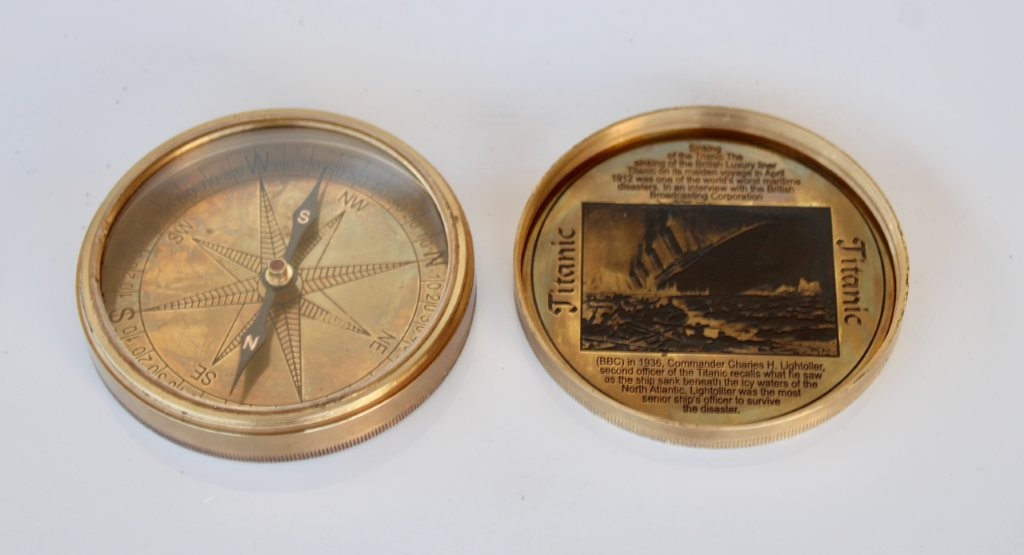 Brass Titanic Compass